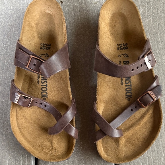 NWOB Birkenstock Mayari Brown Sandals 38 - Picture 5 of 9